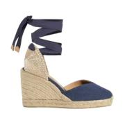 Castañer Denim Espadriller med Ekologisk Bomull Blue, Dam