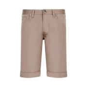 Emporio Armani Blank Bomull Bermuda Shorts med Vik-CAMEL Brown, Herr