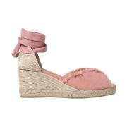 Castañer Stiliga Espadrillos Sandaler för Kvinnor Pink, Dam