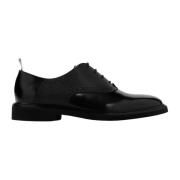 Thom Browne Svarta Läder Snörskor Black, Herr