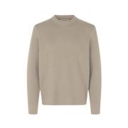 Samsøe Samsøe Crew Neck Jumper Beige, Herr