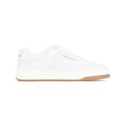 Saint Laurent Vita Lädersneakers Ss24 White, Herr