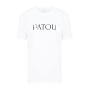 Patou Vit Bomull Iconic T-shirt White, Dam