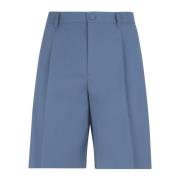 Dior Blå Bomull Chino Shorts Aw23 Blue, Herr