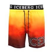 Iceberg Stiliga Boardshorts för Män Multicolor, Herr