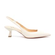 Roberto Festa Vit Läder Slingback Arabel White, Dam