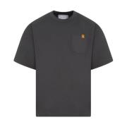 Sacai Grå Bomull T-shirt med Monogram Gray, Herr