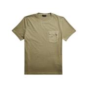 Fay T-Shirts Green, Herr