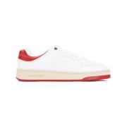 Saint Laurent Vita Lädersneakers Ss24 White, Herr