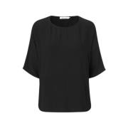 Samsøe Samsøe Relaxed Fit Viscose Tee Black, Herr