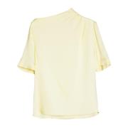 Ahlvar Gallery Lima silke t-shirt citron Yellow, Dam