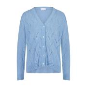 Jane Lushka Elegant Light Blue Cardigan Blue, Dam