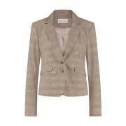 Jane Lushka Tidlös Elegans Blazer Beige, Dam