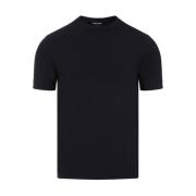 Giorgio Armani Marinblå T-shirt Ss24 Blue, Herr