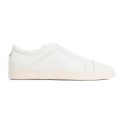 Giorgio Armani Vita Läder Sneakers Ss24 White, Herr