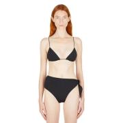 Ziah Triangel Bandeau Bikini Topp Black, Dam