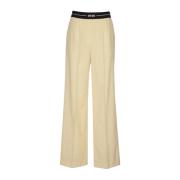 Msgm Beige Byxor Beige, Dam