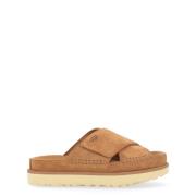 UGG Goldenstar Cross Lädersandal i Cuoio Brown, Dam