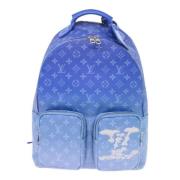 Louis Vuitton Vintage Pre-owned Canvas ryggsckar Blue, Dam