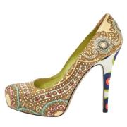 Dolce & Gabbana Pre-owned Pre-owned Tyg klackskor Multicolor, Dam