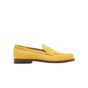 Scarosso Gula Nubuck Penny Loafers Yellow, Herr