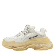 Balenciaga Vintage Pre-owned Laeder sneakers White, Dam