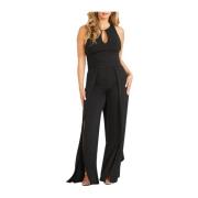 Guess Svart Jumpsuit Ärmlös Dragkedja Stängning Black, Dam