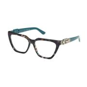 Guess Cat-Eye Kedja Detalj Glasögon Blue, Dam