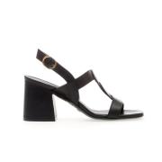 Stuart Weitzman Svarta Läderflätade Sandaler Black, Dam