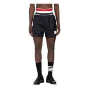 Thom Browne Elastiska Midja Rugby Shorts Navy Blue, Herr