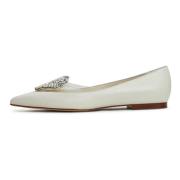 Cesare Gaspari Elegant Flat Sole Ballerinas - Beige Beige, Dam