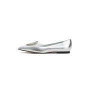 Cesare Gaspari Silver Flat Sole Ballerinas Camila Gray, Dam