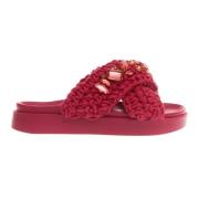 Inuikii Korsad Rem Fuchsia Sandaler Red, Dam