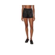 Misbhv Monogram Nylon Svarta Shorts Black, Dam