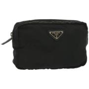 Prada Vintage Pre-owned Canvas kuvertvskor Black, Dam