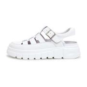 Cesare Gaspari Elegant Urban Platform Sandaler White, Dam