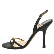 Jimmy Choo Pre-owned Pre-owned Satin sandaler Black, Dam