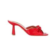 Aquazzura Pre-owned Pre-owned Laeder mules Red, Dam