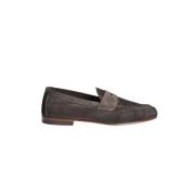 Henderson Baracco Klassisk Loafer i Mocka Brown, Herr