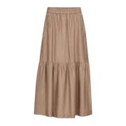 Co'Couture Gypsy Kjol med Volangdetalj Beige, Dam