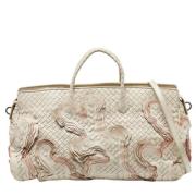 Bottega Veneta Vintage Pre-owned Tyg totevskor Beige, Dam