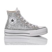 Converse Handgjorda Silver Vita Sneakers Gray, Dam