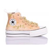 Converse Handgjorda Guld Rosa Sneakers Pink, Dam