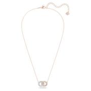 Swarovski Stone Flätade Ringar Halsband Vit Roséguld Multicolor, Dam