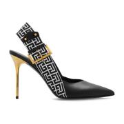 Balmain Pumps med monogram Black, Dam