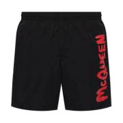 Alexander McQueen Badshorts Black, Herr