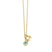 Dansk Copenhagen Zodiac Birthstone Necklace Gold Plating Yellow, Dam