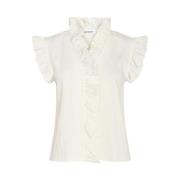 Co'Couture Blouses White, Dam