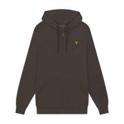 Lyle & Scott Full-Zip Hoodie Midlayers Gray, Herr