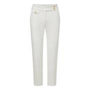 Veronica Beard Slim Leg Renzo Byxor White, Dam